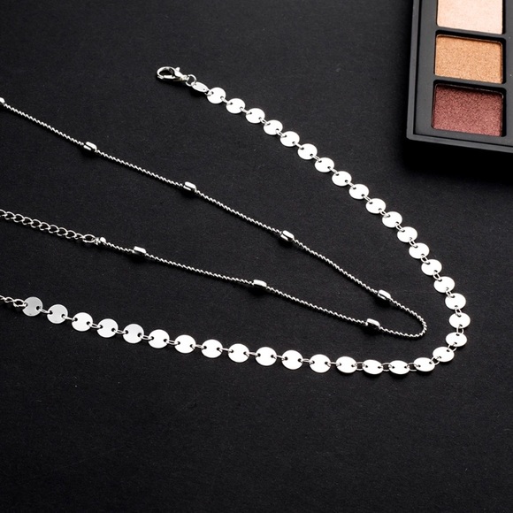 DAGNY ♡ SILVER Dainty Choker Necklace Set - Picture 2 of 4